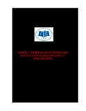 Tiểu luận: Sterilization, monetary policy and global financial integration (Sự can thiệp vô hiệu hóa, chính sách tài tiền tệ và hội nhập tài chính toàn cầu)