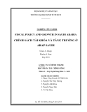 Tiểu luận: Fiscal policy and growth in Saudi Arabia - Chính sách tài khóa và tăng trưởng ở Arap Saudi