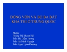 Thuyết trình: Dòng vốn và bộ ba bất khả thi ở Trung Quốc