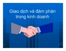 Bài giảng Giao dịch và đàm phán trong kinh doanh: Chương 12 - PGS.TS Nguyễn Thị Xuân Hương