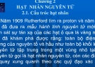 Bài giảng Điện nguyên tử - Chương 2: Hạt nhân nguyên tử