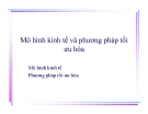 Bài giảng Kinh tế vĩ mô 2: Chương 1