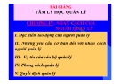 Bài giảng Tâm lý học quản lý: Chương IV - TS. Trần Thị Thu Mai
