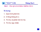 Bài giảng Thông tin số - ĐH Khoa học Tự nhiên