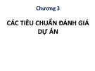 Bài giảng Quản trị dự án - Chương 3