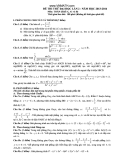 Đề thi thử Đại học Toán lần 2 (2013-2014) khối A,A1,B (Kèm đáp án)