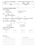 Đề khảo sát chất lượng đầu năm Toán & Tiếng Việt 3 - Trường TH số 2 Sơn Thành Đông năm 2013