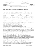 Đề thi thử ĐH môn Vật lí - THPT chuyên Hà Tĩnh lần 1 năm 2012 đề 129