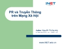 Bài giảng PR và Truyền thông trên mạng xã hội - Nguyễn Thị Nương