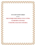 SKKN: Một số biện pháp nhằm tăng cường xã hội hóa giáo dục ở trường mầm non Tuổi Hoa