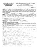 Đề thi thử ĐH môn Vật lí - Bộ GD&ĐT CKT&KĐCL năm 2012 đề 375
