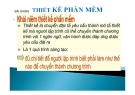 Bài giảng Thiết kế phần mềm