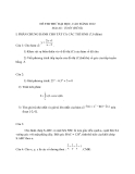 Đề thi thử Đại học, Cao đẳng Toán 2012 đề 62 (Kèm hướng dẫn giải)