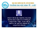 Tiểu luận: Phân tích hệ thống ngành hàng dầu gội của công ty Unilever Việt Nam dựa trên các quyết định về loại sản phẩm