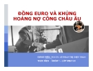 Tiểu luận: Đồng Euro và khủng hoảng nợ công châu Âu