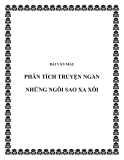 Bài văn mẫu: Phân tích truyện ngắn Những ngôi sao xa xôi