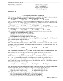 Đề thi thử môn Vật lý - Bộ GD&ĐT khối A đề số 14