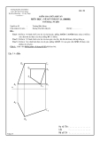Đề kiểm tra giữa học kỳ môn Vẽ kỹ thuật 1A - ĐHBK
