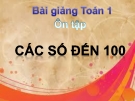 Bài giảng Toán 1 chương 4 bài 8: Ôn tập các số đến 100