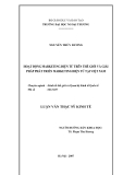 Luận văn thạc sĩ kinh tế: Hoạt động marketing điện tử trên thế giới và giải pháp phát triển marketing điện tử Việt Nam