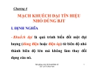 Bài giảng Kỹ thuật điện tử: Chương IV - Lê Thị Kim Anh