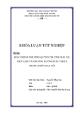 Khóa luận tốt nghiệp: Hoạt động nhượng quyền thương mại tại Việt nam và phương hướng phát triển trong thời gian tới