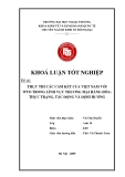 Khóa luận tốt nghiệp: Thực thi cam kết của Việt Nam với WTO trong lĩnh vực thương mại hàng hoá: thực trạng tác động và định hướng