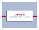 Bài giảng chương 14: Kiểm định giả thuyết
