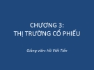 Bài giảng Thị trường cổ phiếu - GV. Hồ Viết Tiến