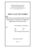 Khóa luận tốt nghiệp: Chiến lược đa dạng hoá hoạt động của sản xuất kinh doanh của tập đoàn bưu chính viễn thông quốc gia Việt Nam (VNPT)