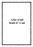 Giáo trình môn Kinh tế vi mô