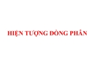 Bài giảng Hiện tượng đồng phân