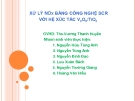 Bài thuyết trình Xử  lý NOx bằng công nghệ SCR với hệ xúc tác V2O5/ TiO2