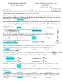 Đề thi thử Đại học môn Vật lí lần 3 năm 2010 - THPT Trần Nhân Tông - Mã đề 142 (Kèm đáp án)
