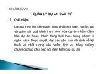 Bài giảng Lập dự án: Chương 8