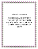 SKKN: Vận dụng bản đồ tư duy vào một số tiết dạy kiểu bài nói, viết theo chủ điểm ở phân môn Tập làm văn lớp 3