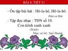 Bài giảng bài 8: Tập đọc nhạc: TĐN số 10  - Âm nhạc 6 - GV:T.K.Ngân