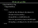 Bài giảng Bơm cao áp chia
