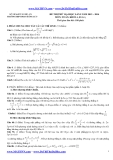 Đề thi thử ĐH môn Toán lần 1 (2013-2014) khối A,B,A1 - THPT Phan Đăng Lưu (Kèm đáp án)