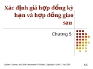 Bài giảng Tài chính phái sinh: Chương 2 - Xác định giá hợp đồng kỳ hạn và hợp đồng giao sau