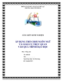 SKKN: Áp dụng trò chơi ngôn ngữ và giáo dục trực quan vào quá trình dạy học