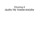 Bài giảng Quản trị kinh doanh ngân hàng: Chương 4 - TS. Lê Thẩm Dương