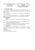 Đề thi kiểm tra học kì I môn Vật lý lớp 10 năm học 2009 - 2010 - Trường THPT Phạm Thái Bường