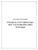 SKKN: Ứng dụng CNTT trong dạy Ngữ Văn ở trường THCS Tuân Đạo