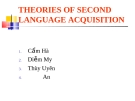 Theories of second language acquisition