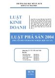 Tiểu luận: Luật phá sản 2004 - Phá sản đối với doanh nghiệp, hợp tác xã