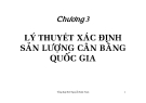 Bài giảng Lý thuyết xác định sản lượng cân bằng quốc gia - Nguyễn Kim Nam