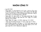 Bài giảng Nhóm công ty