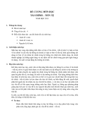 Đề cương môn học Tài chính tiền tệ (2013)