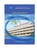 Tuyển tập các báo cáo Hội nghị khoa học lần thứ 20 - ĐH Mỏ địa chất Hà Nội